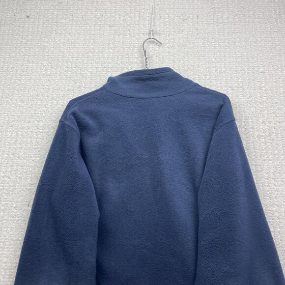 Columbia Navy Blue Polar Fleece Full Zip Jacket Men M Outdoor Hiking Winter Ski - Picture 10 of 11